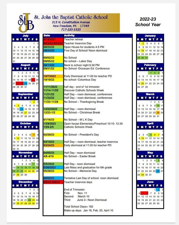 SJB Calendars